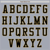 Custom Gray Old Gold-Black Bomber Varsity Letterman Two Tone Zipper Jacket