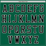 Custom Kelly Green Black-White Authentic Baseball Jersey