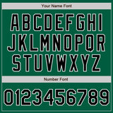 Custom Kelly Green Black-White Authentic Baseball Jersey