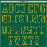 Custom Kelly Green Gold Authentic Baseball Jersey