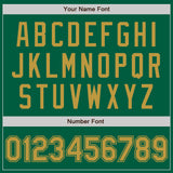 Custom Kelly Green Old Gold Authentic Baseball Jersey