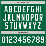 Custom Kelly Green White-Yellow Authentic Baseball Jersey