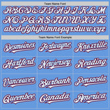 Custom Light Blue Royal-Red Mesh Authentic Throwback Baseball Jersey