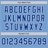 Custom Light Blue Royal-White Authentic Baseball Jersey
