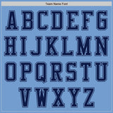 Custom Light Blue Navy Authentic Baseball Jersey