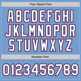 Custom Light Blue Royal-Red Authentic Baseball Jersey