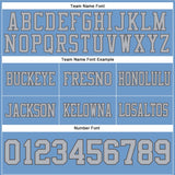 Custom Light Blue Gray-Steel Gray Mesh Authentic Football Jersey