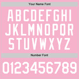 Custom Light Pink White Authentic Baseball Jersey