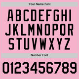 Custom Light Pink Black Authentic Baseball Jersey