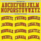 Custom Light Yellow Orange-Royal Authentic Basketball Jersey