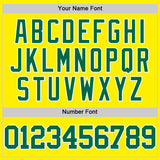 Custom Light Yellow Kelly Green-White Authentic Basketball Jersey
