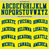 Custom Light Yellow Navy-Teal Authentic Basketball Jersey