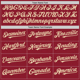 Custom Maroon Cream Mesh Authentic Throwback Baseball Jersey