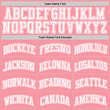 Custom Medium Pink White Authentic Basketball Jersey