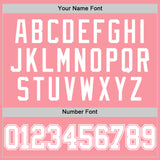 Custom Medium Pink White Authentic Basketball Jersey