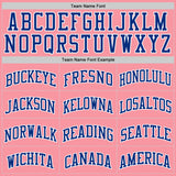 Custom Medium Pink Royal-White Authentic Basketball Jersey