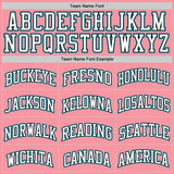 Custom Medium Pink White Black-Teal Authentic Basketball Jersey