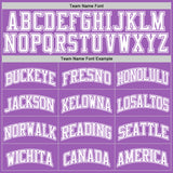 Custom Medium Purple White Authentic Basketball Jersey
