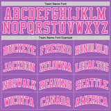 Custom Medium Purple Pink-White Authentic Basketball Jersey