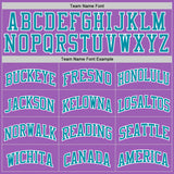 Custom Medium Purple Teal-White Authentic Basketball Jersey