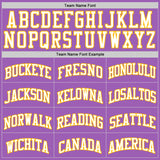 Custom Medium Purple White-Gold Authentic Basketball Jersey