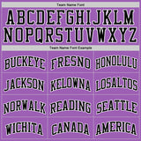 Custom Medium Purple Black-White Authentic Basketball Jersey