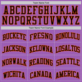 Custom Medium Purple Black-Orange Authentic Basketball Jersey