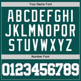 Custom Midnight Green White-Gray Authentic Basketball Jersey