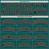 Custom Midnight Green Navy-Old Gold Authentic Basketball Jersey