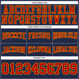 Custom Stitched Navy Red-Gold Football Pullover Sweatshirt Hoodie