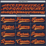 Custom Navy Old Gold-Red Hockey Jersey