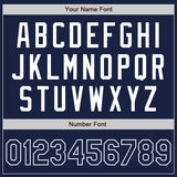 Custom Navy White Authentic Baseball Jersey