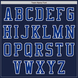 Custom Navy Royal-White Authentic Baseball Jersey