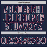 Custom Navy White-Crimson Authentic Baseball Jersey