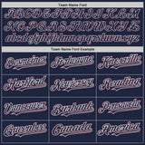 Custom Navy Burgundy-White Authentic Baseball Jersey