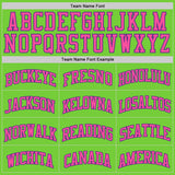 Custom Neon Green Pink-Purple Authentic Basketball Jersey