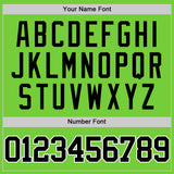 Custom Neon Green Black-White Authentic Basketball Jersey