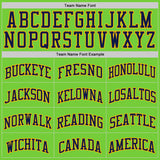 Custom Neon Green Navy-Gold Authentic Basketball Jersey