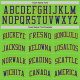 Custom Neon Green Royal-Gold Authentic Basketball Jersey