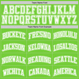 Custom Neon Green White Authentic Basketball Jersey