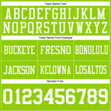 Custom Neon Green White Mesh Authentic Football Jersey