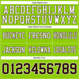Custom Neon Green Brown-White Mesh Authentic Football Jersey