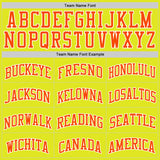 Custom Neon Yellow Orange-White Authentic Basketball Jersey