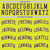 Custom Neon Yellow Brown-White Authentic Basketball Jersey