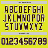 Custom Neon Yellow Brown-White Authentic Basketball Jersey