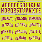 Custom Neon Yellow Maroon-White Authentic Basketball Jersey