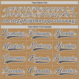 Custom Old Gold Steel Gray-White Hockey Lace Neck Jersey