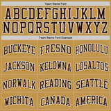 Custom Old Gold Brown-White Authentic Basketball Jersey