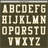 Custom Olive White-Old Gold Authentic Salute To Service Baseball Jersey