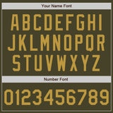Custom Olive Old Gold Authentic Salute To Service Baseball Jersey